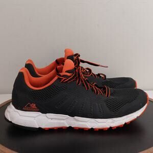 Columbia Montrail Trail Running Shoes Men 7.5 Black Orange Mesh Lace-Up Athletic